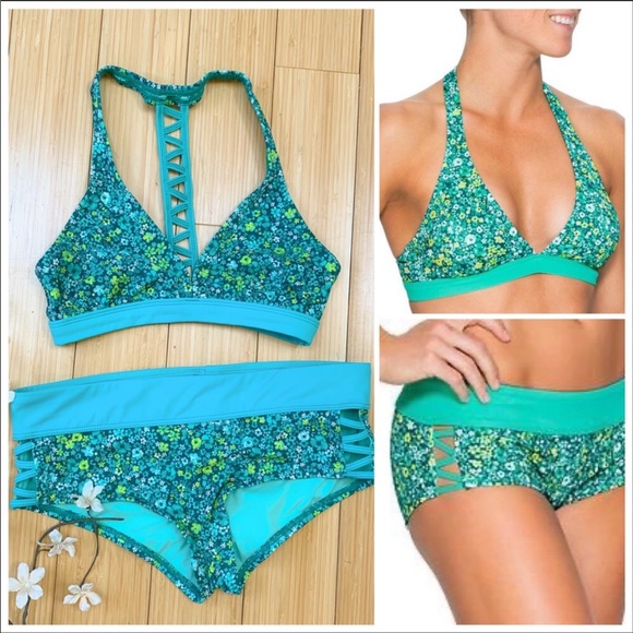 Athleta Other - Athleta Zahara Ditzy Floral Bikini Set sz M